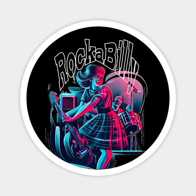 Rockabilly Magnet by MckinleyArt